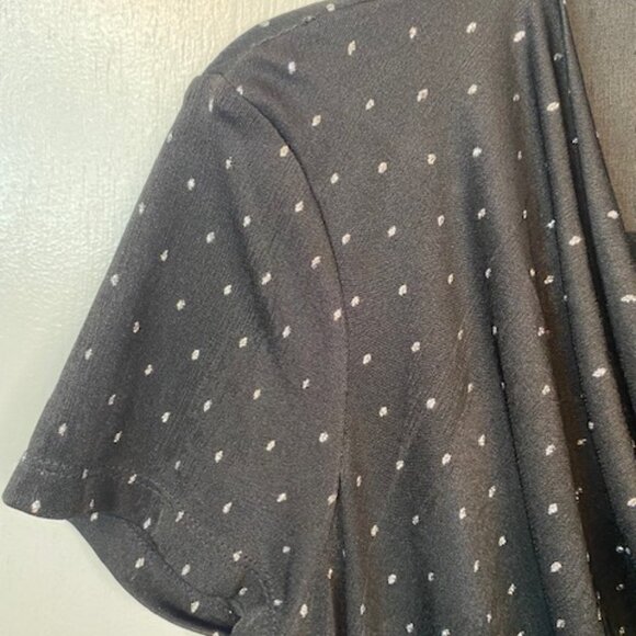 Jaclyn smith Black sheer sparkly Blouse - Picture 4 of 8